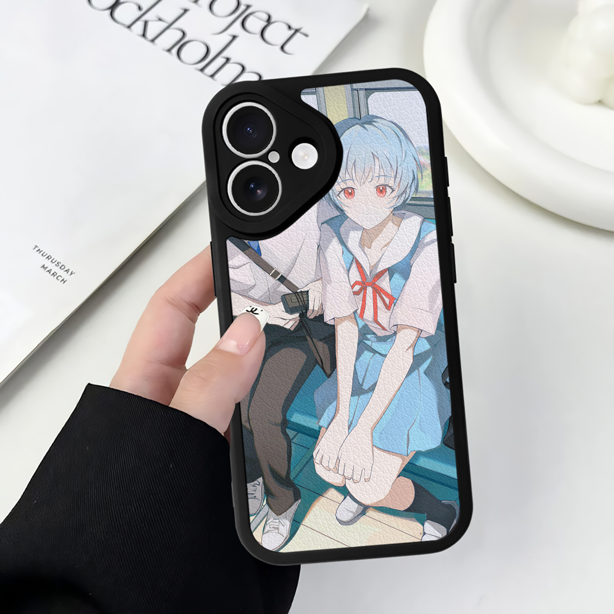 （画像用） EVA 新世紀エヴァンゲリオン 【iPhone 16シリーズ対応】シリコンスマホケース（レザー調） 材質：シリコン